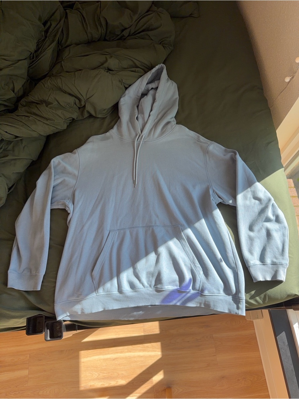 Light Blue Unisex Pullover Hoodie Sweatshirt